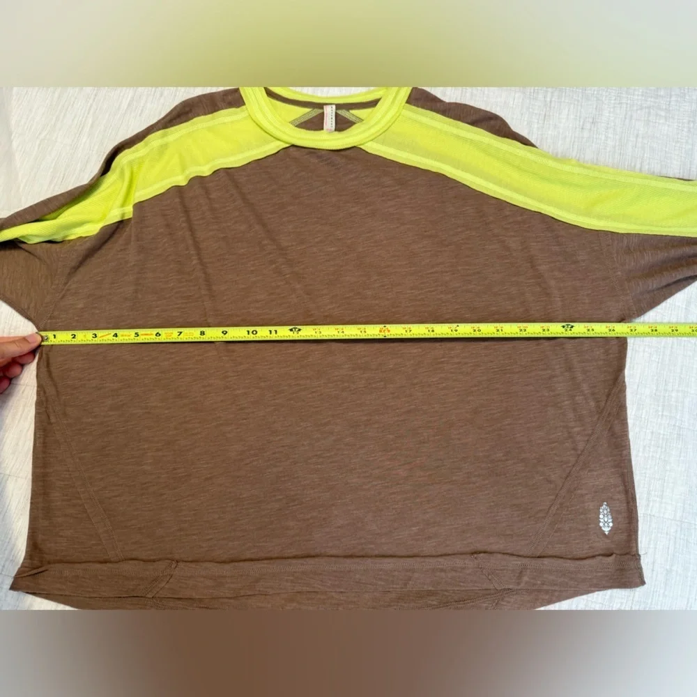 Free People Movement All About It Long Sleeve Workout Top Elderberry Tea XS